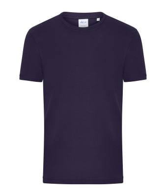 Herren Men's T-Shirt 1:1 Rib Deep-purple 11796