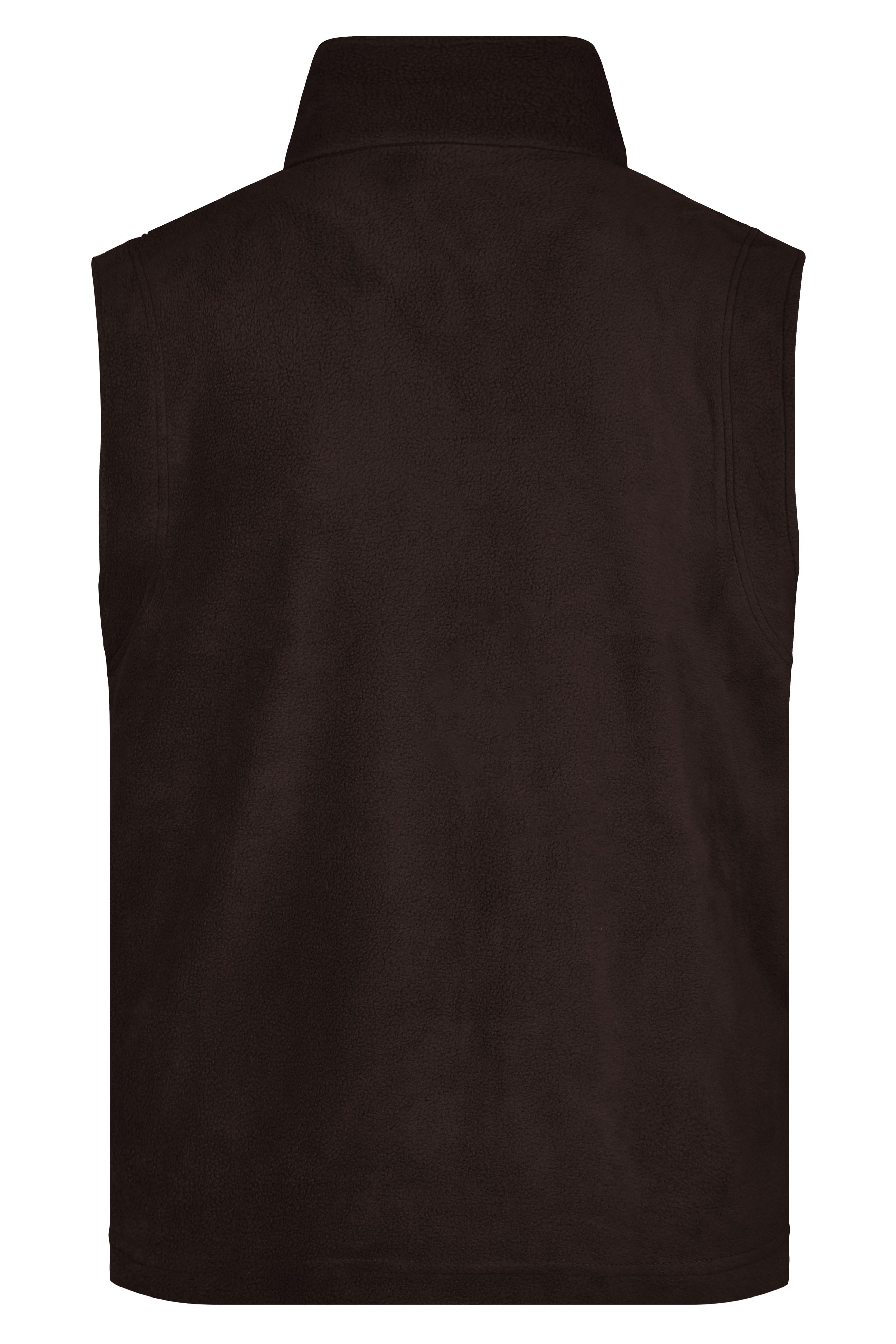 Men Fleece Vest Brown-Daiber