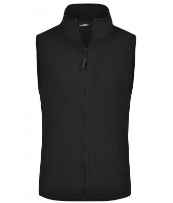 Ladies Girly Microfleece Vest Black-Daiber