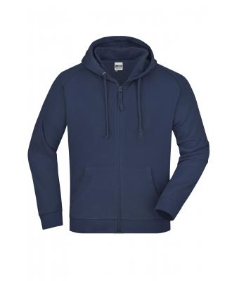 Unisexe Sweat-shirt zippé avec capuche Marine 7231