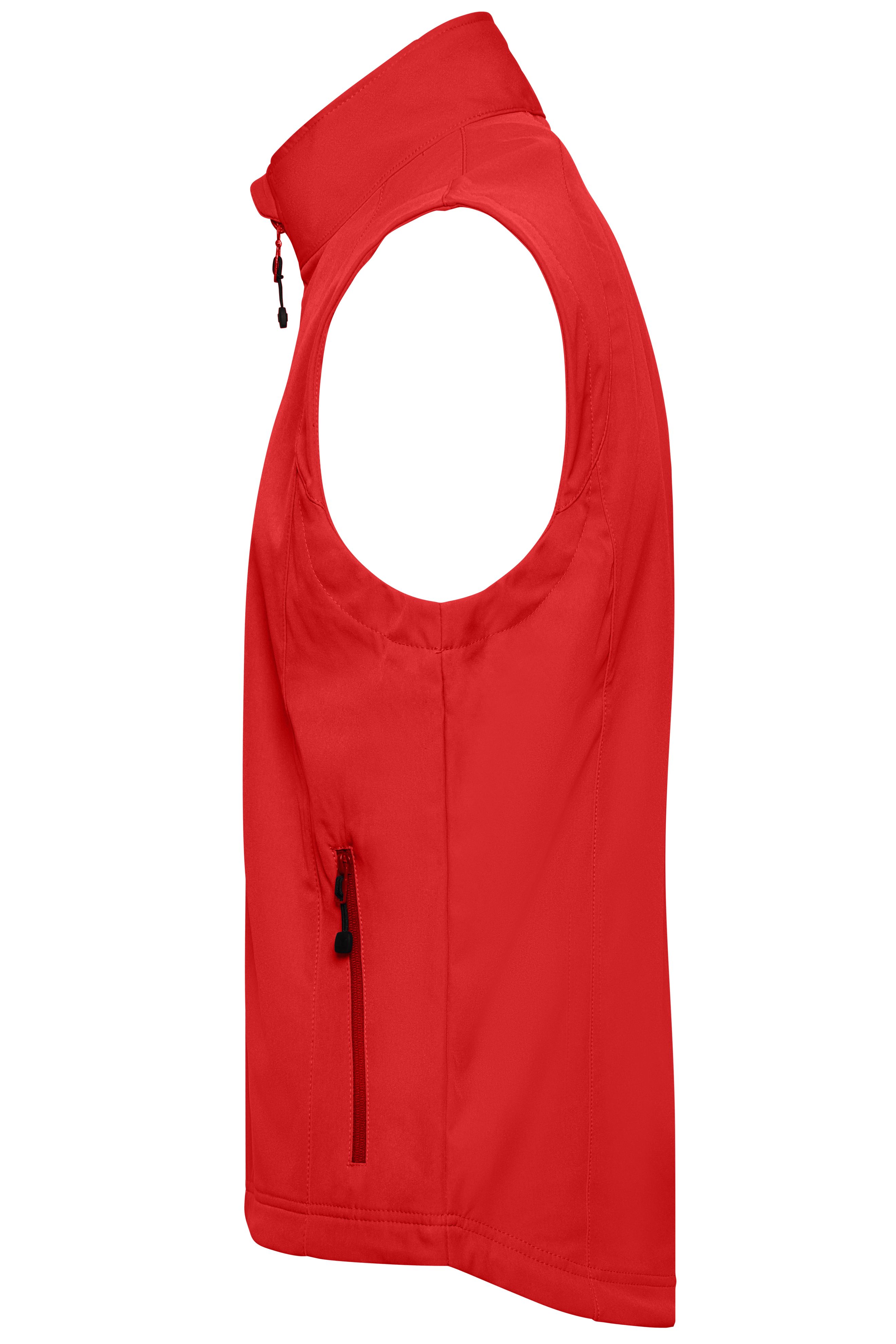 Men Mens Softshell Vest Red Daiber