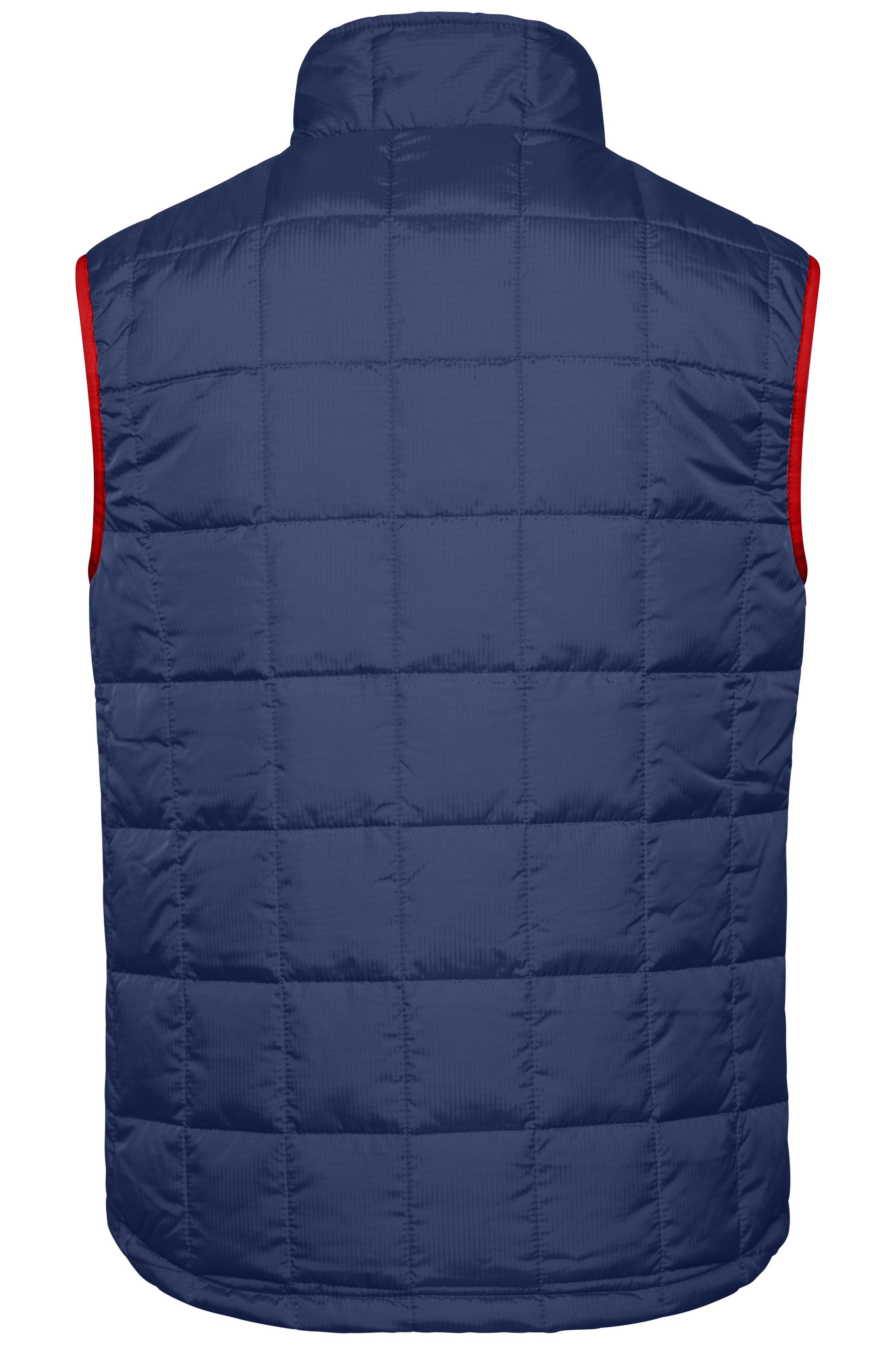 Men Mens Padded Light Weight Vest Navy Red Daiber