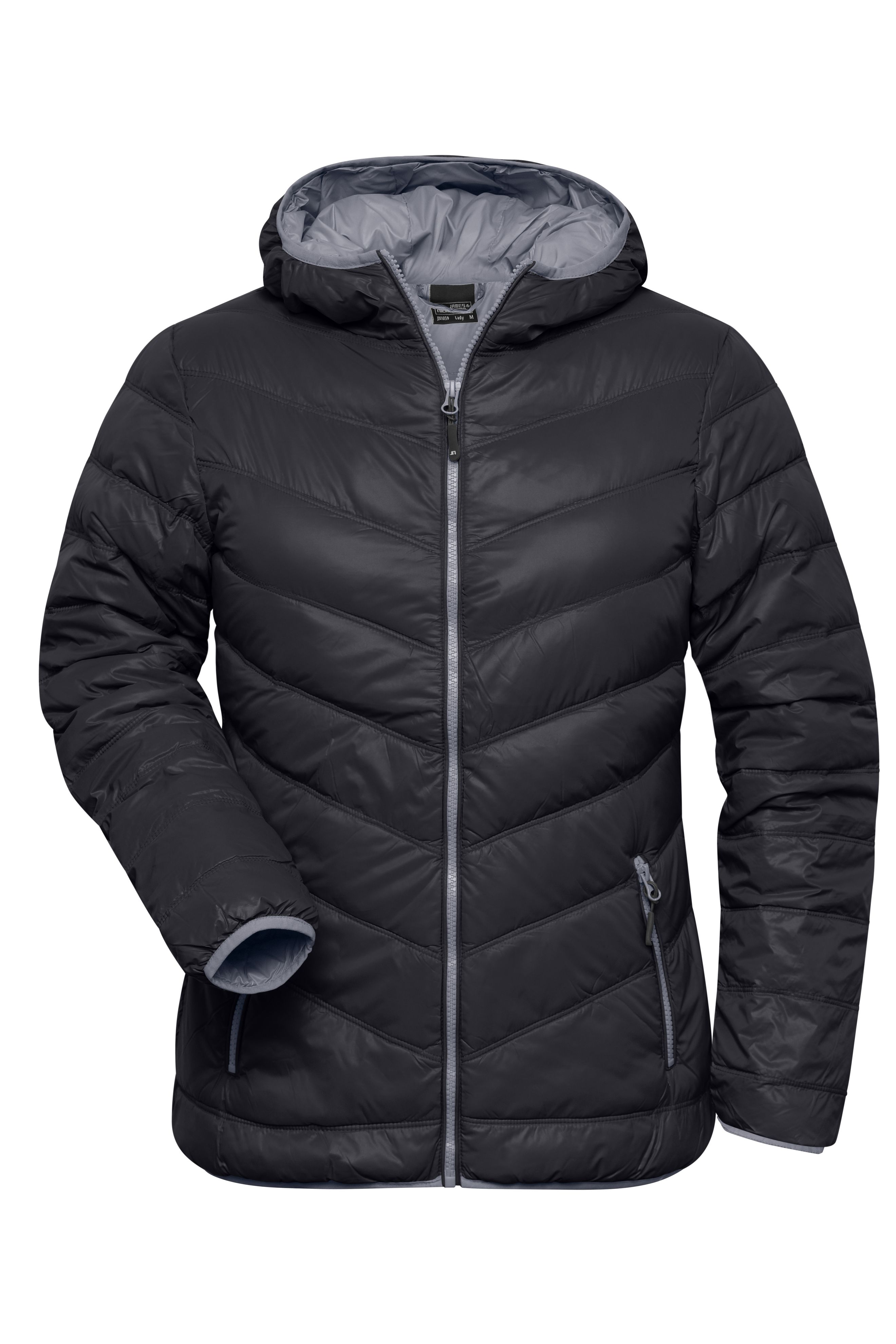 Ladies Ladies' Down Jacket Black/grey-Daiber