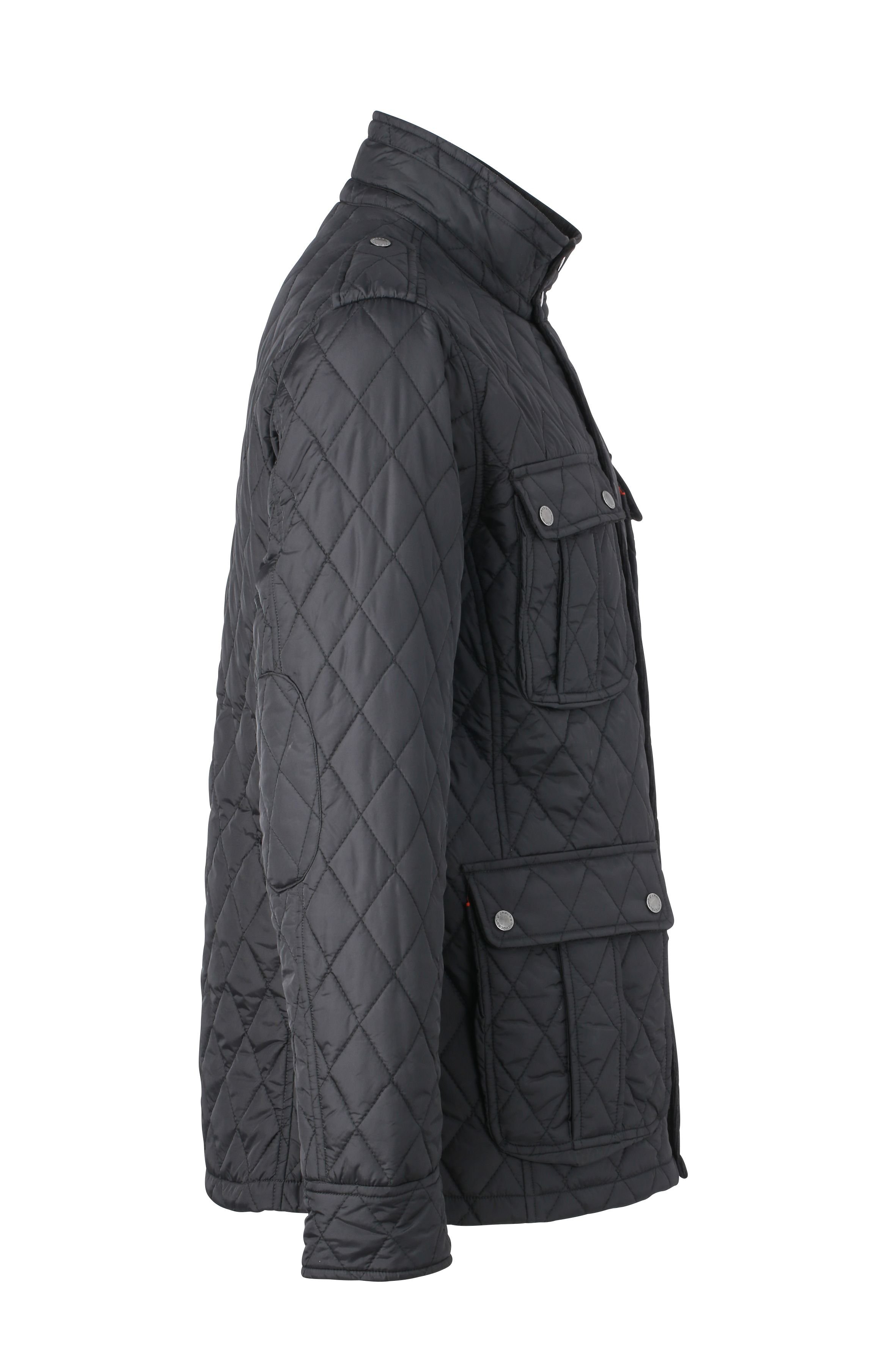 Men Mens Diamond Quilted Jacket Black Daiber 