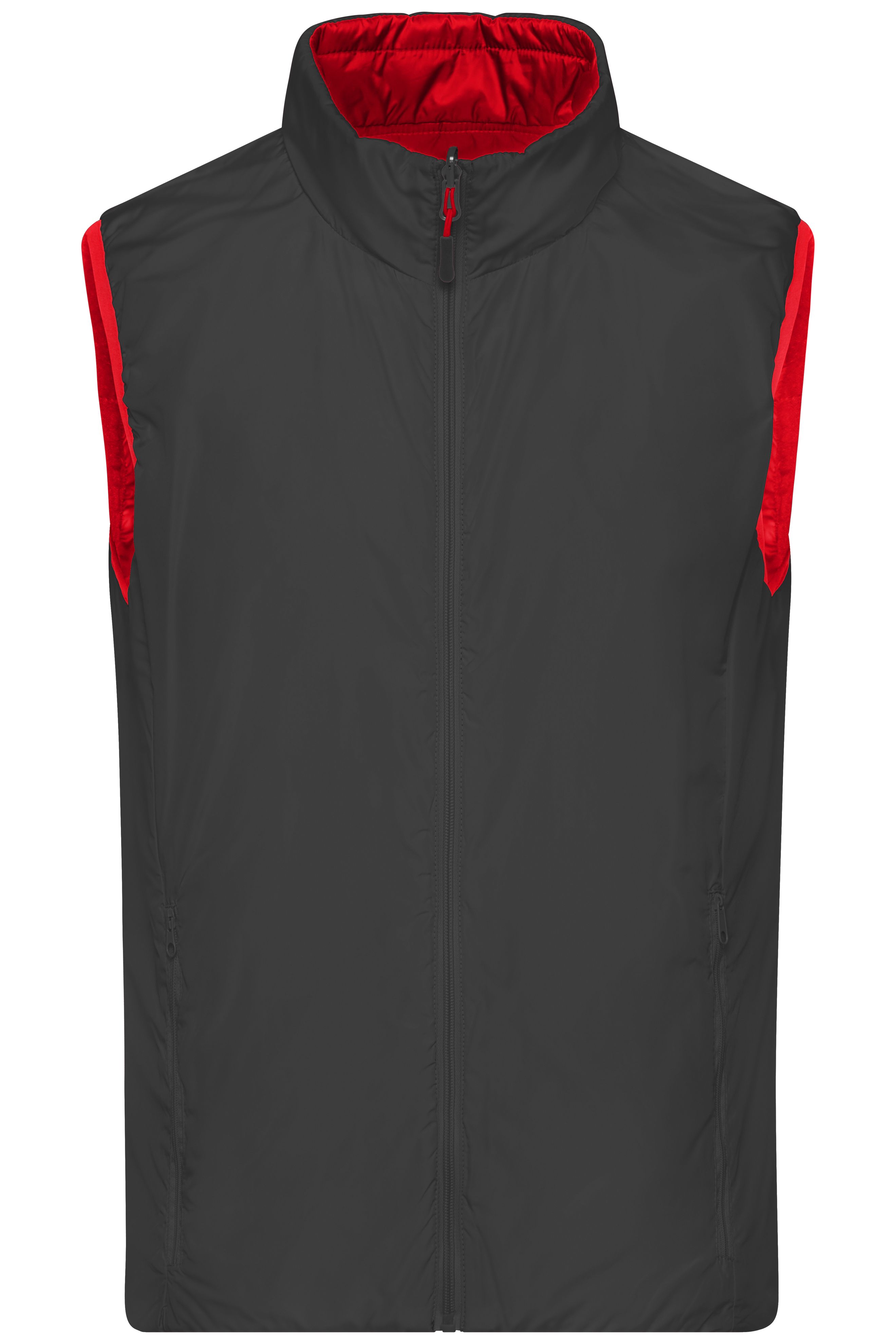 Herren Mens Lightweight Vest Red Carbon Daiber