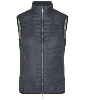 Ladies Ladies' Lightweight Vest Black/silver 8333