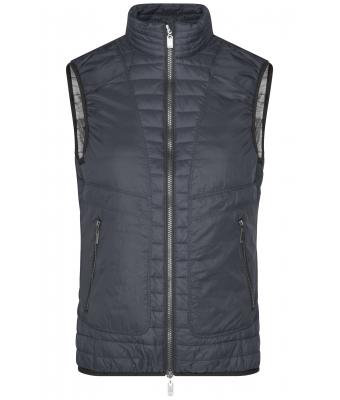 Damen Ladies' Lightweight Vest Black/silver 8333