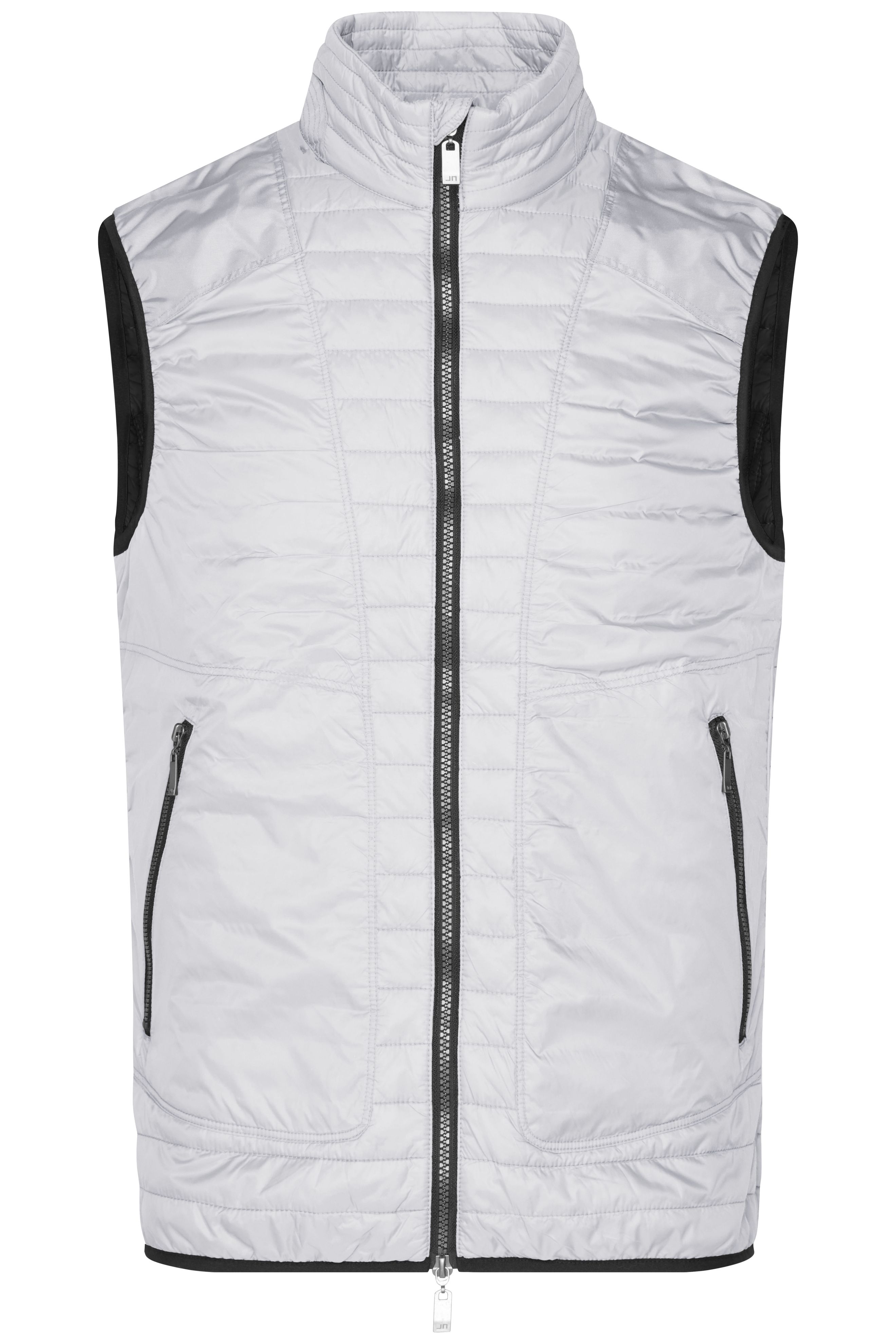 Men Mens Lightweight Vest Silver Black Daiber