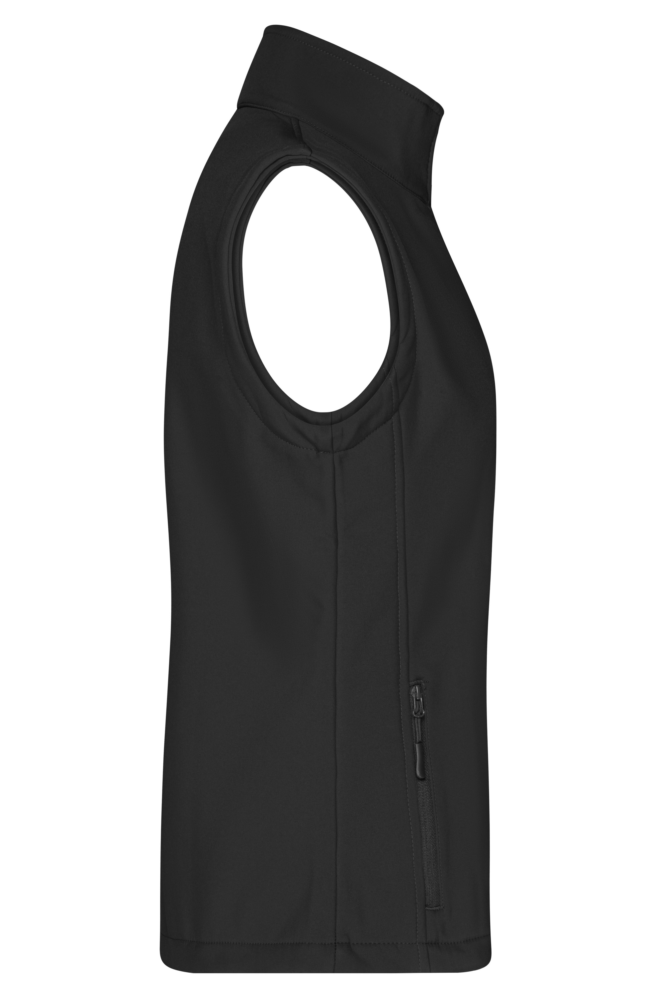 Ladies Ladies Promo Softshell Vest Black Black Daiber