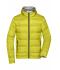 Herren Men's Hooded Down Jacket Yellow/silver 8623