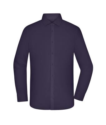 Herren Men's Shirt - MODERN FIT - Deep-purple 11817