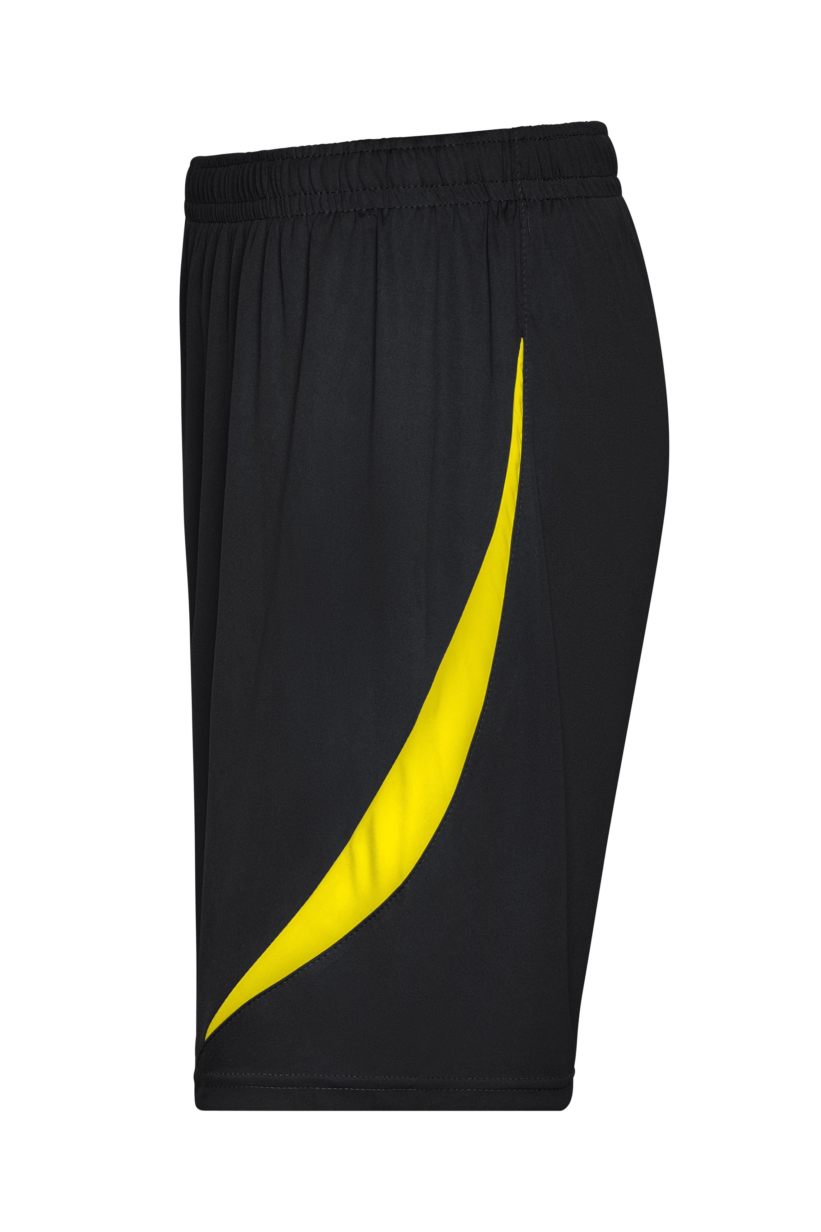 Unisex Tournament Team-Shorts Black/yellow-Daiber