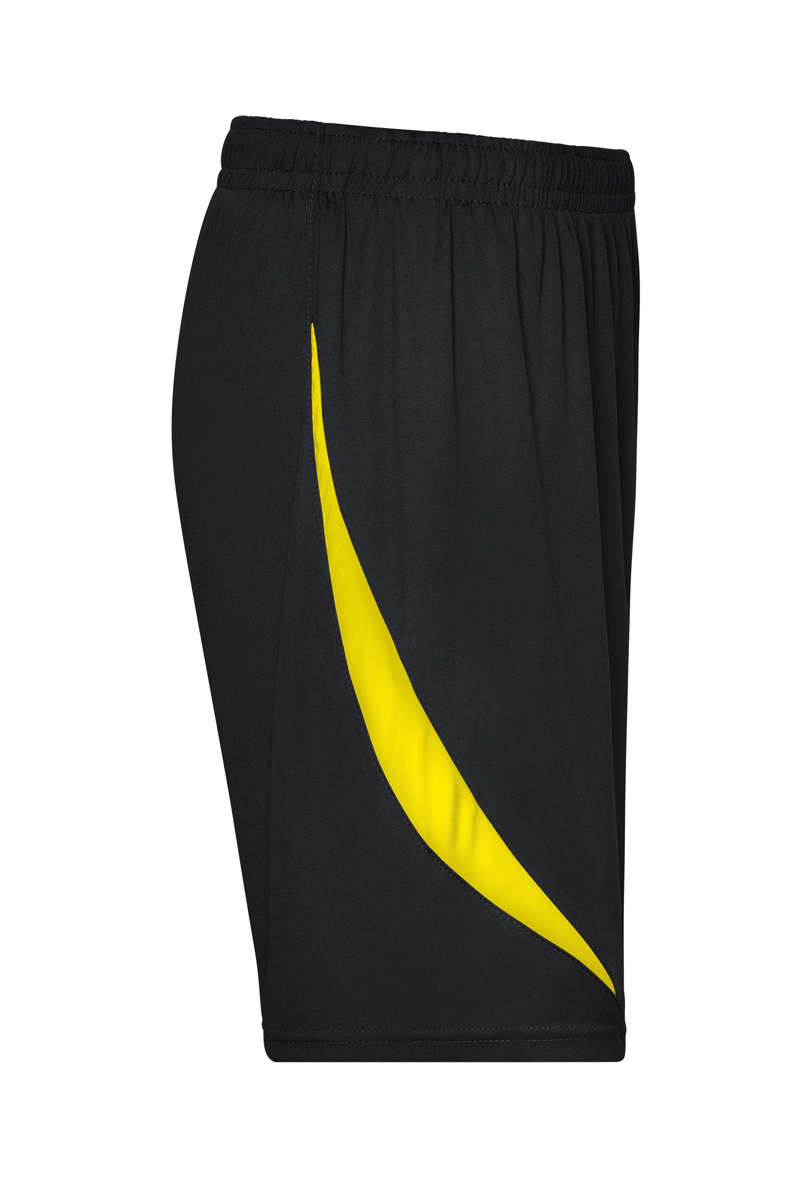 Unisex Tournament Team-Shorts Black/yellow-Daiber