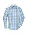 Men Men's Checked Shirt Royal/blue-green-white 8054