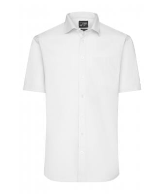 Herren Men's Shirt Shortsleeve Oxford White 8570