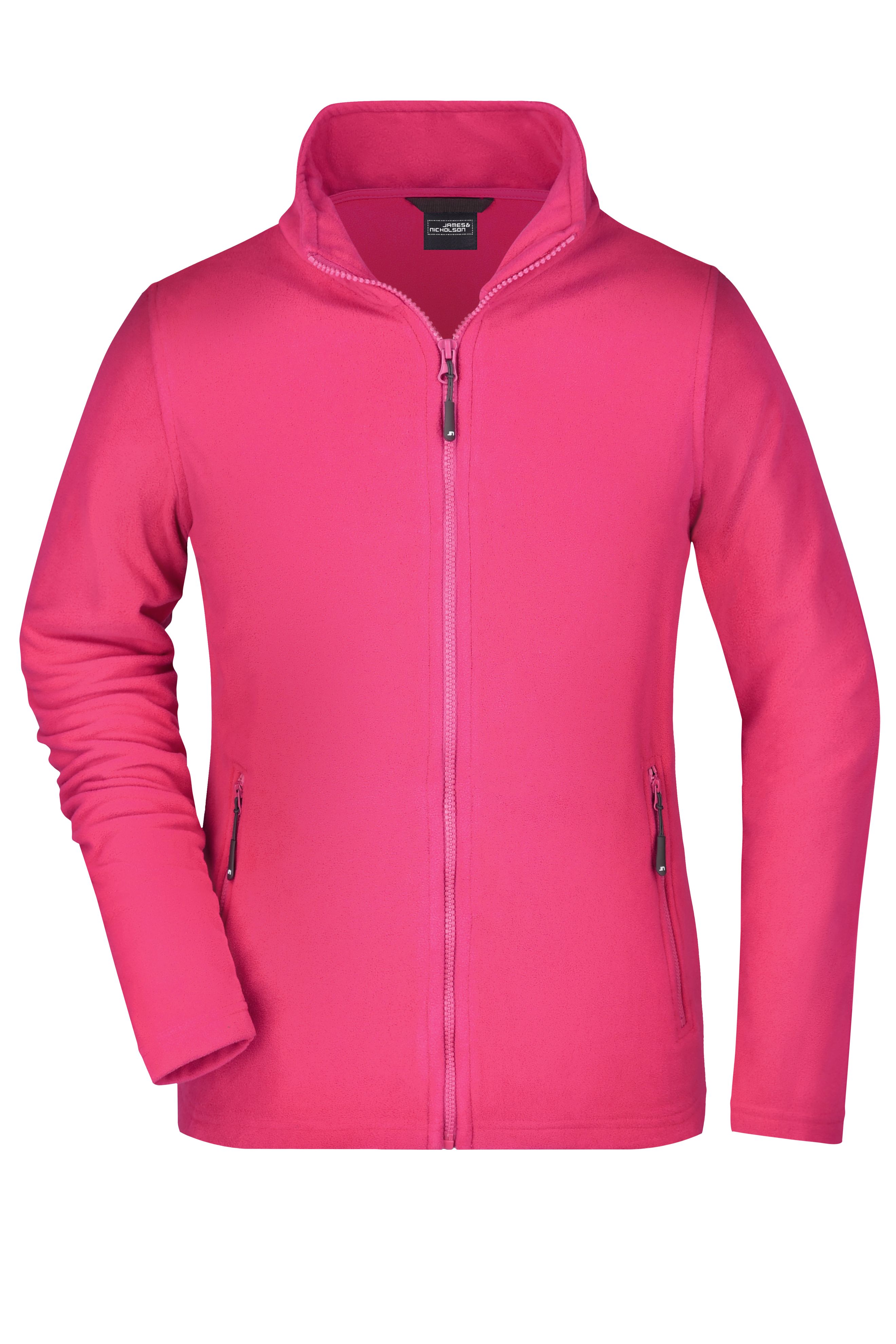 Ladies Ladies' Basic Fleece Jacket Pink-Daiber