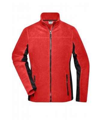 Femme Veste polaire de travail femme - STRONG - Rouge/noir 8313