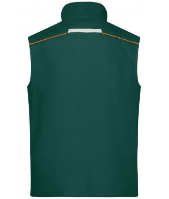 Unisex Workwear Vest - COLOR - Dark-green/orange-Daiber