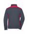 Ladies Ladies' Workwear Sweat Jacket - COLOR - Carbon/red 8543