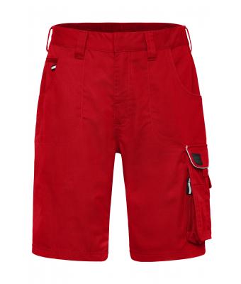 Unisex Workwear Bermudas - SOLID - Red 8720