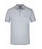 Homme Polo piqué homme poche poitrine Gris-chiné 7562