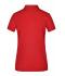 Ladies Ladies' Plain Polo Red/red-white 8217