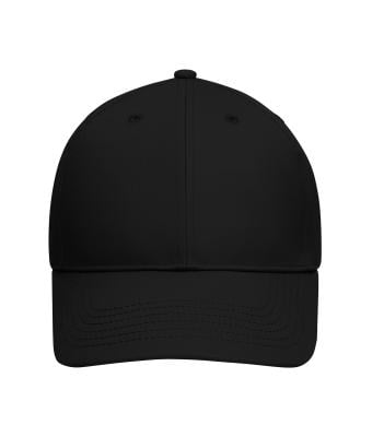 Unisex 6 Panel Cap Bio Cotton Black 11823