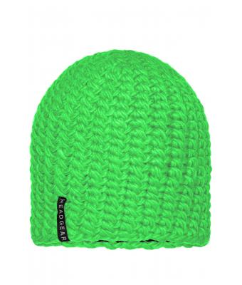 Unisex Casual Outsized Crocheted Cap Lime-green 7886